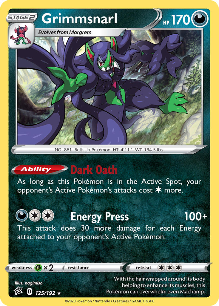Grimmsnarl (125/192) (Theme Deck Exclusive) [Sword & Shield: Rebel Clash] | GnG Games