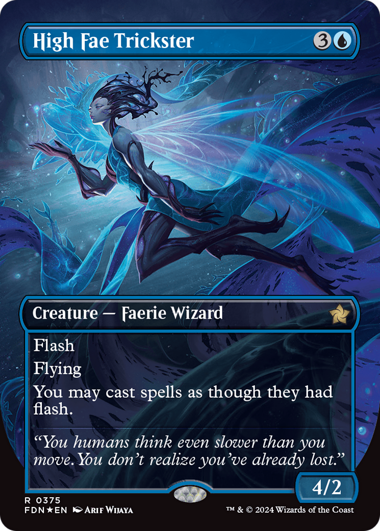 High Fae Trickster (Borderless) (Mana Foil) [Foundations] | GnG Games