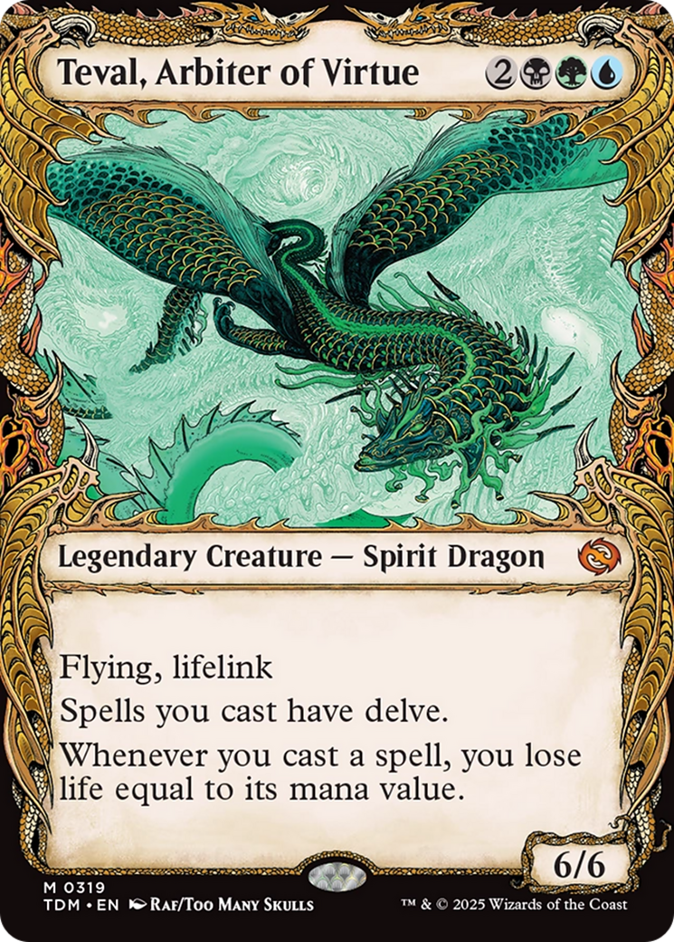 Teval, Arbiter of Virtue (Showcase) [Tarkir: Dragonstorm] | GnG Games