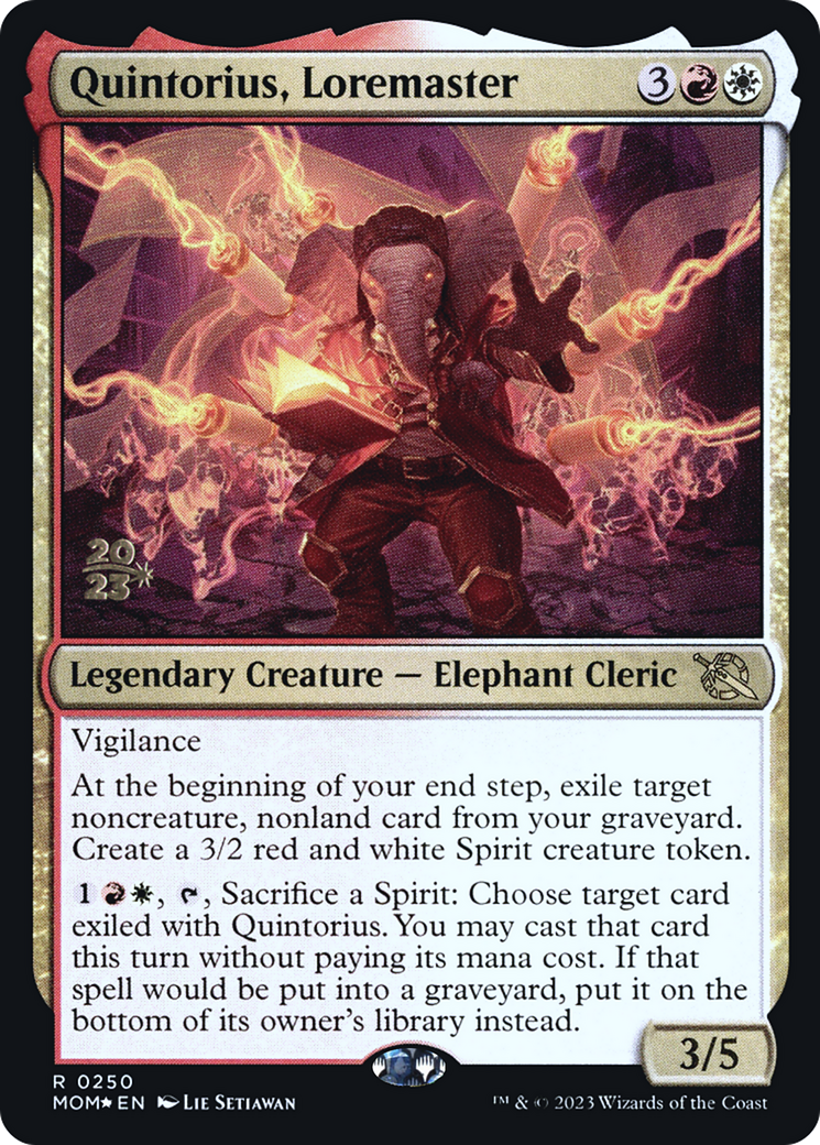 Quintorius, Loremaster [March of the Machine Prerelease Promos] | GnG Games