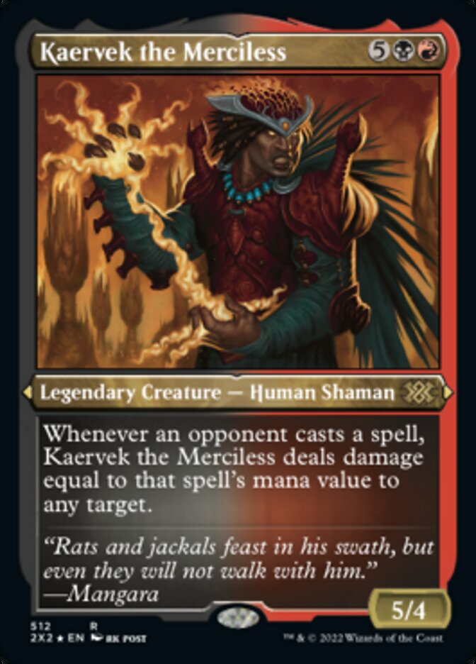 Kaervek the Merciless (Foil Etched) [Double Masters 2022] | GnG Games