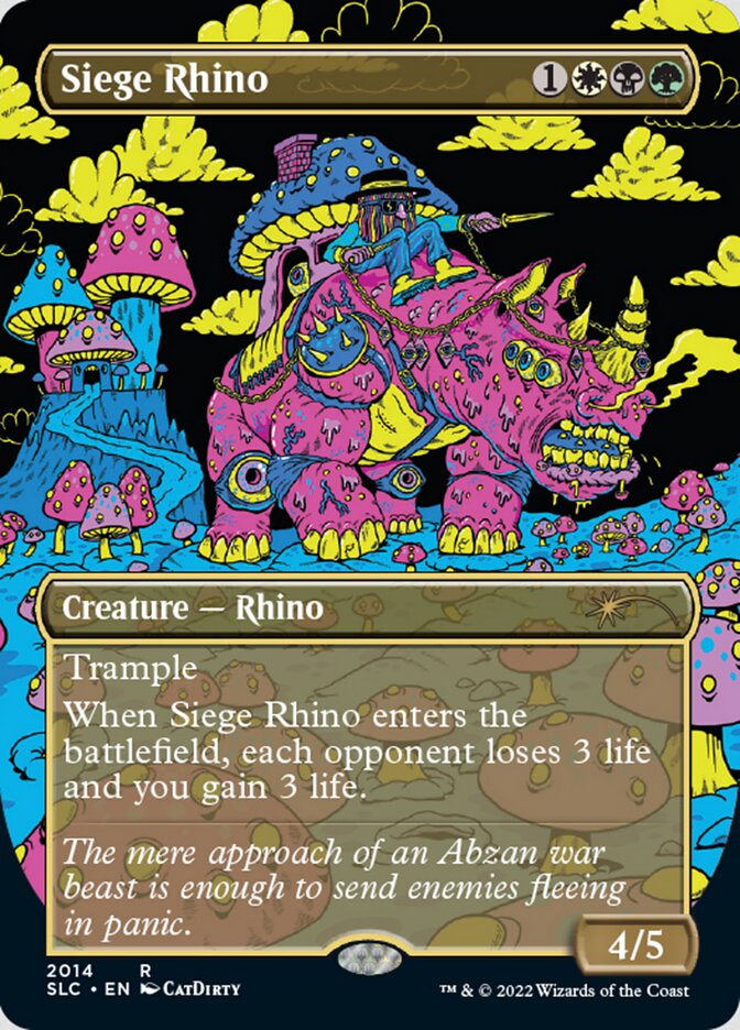 Siege Rhino (Borderless) [Secret Lair Countdown Kit] | GnG Games