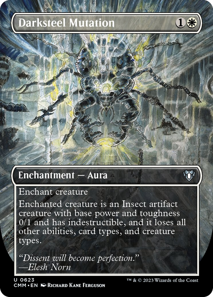 Darksteel Mutation (Borderless Alternate Art) [Commander Masters] | GnG Games
