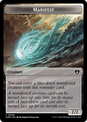 Manifest // Phyrexian Germ Double-Sided Token [Commander Masters Tokens] | GnG Games