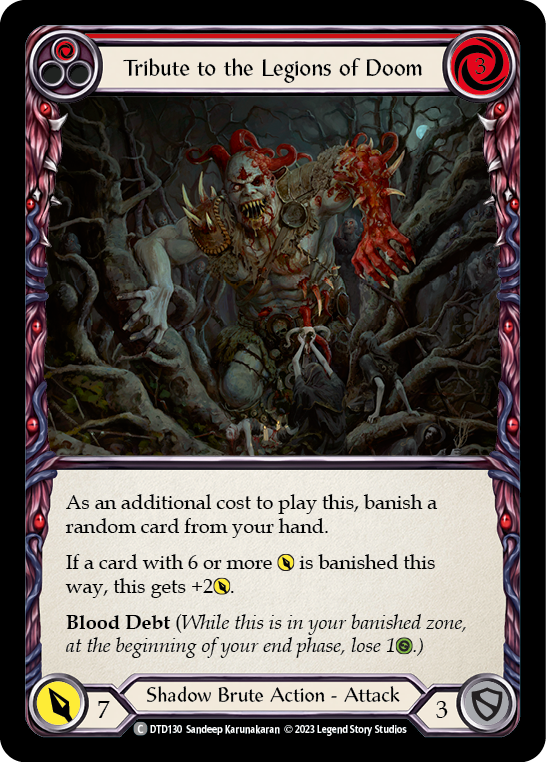 Tribute to the Legions of Doom (Red) [DTD130] (Dusk Till Dawn)  Rainbow Foil | GnG Games