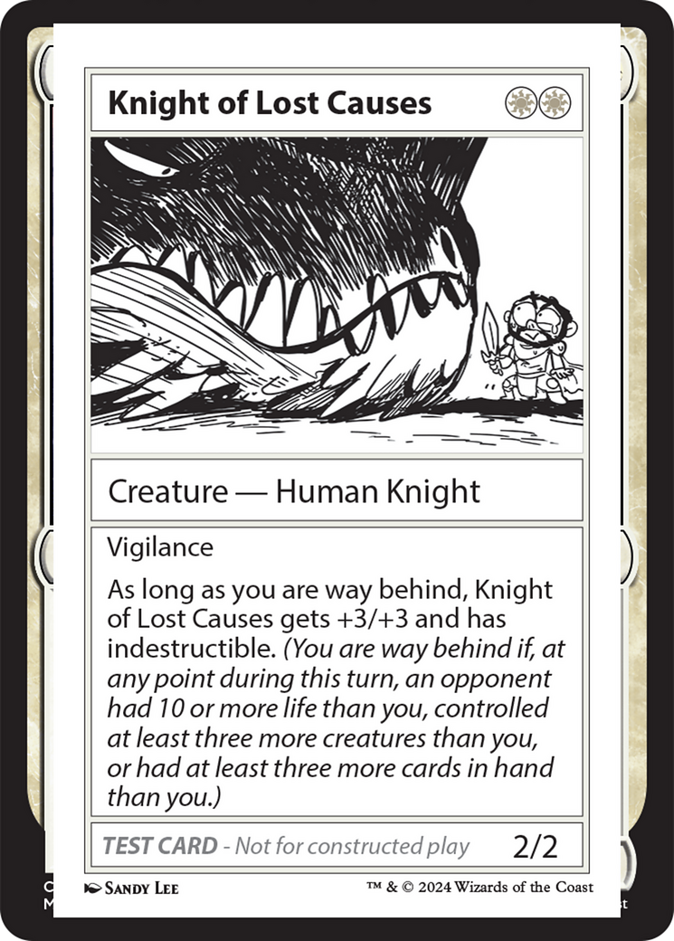 Knight of Lost Causes [Mystery Booster 2 Playtest Cards] | GnG Games