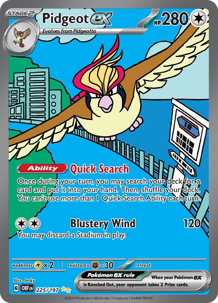 Pidgeot ex (225/197) [Scarlet & Violet: Obsidian Flames] | GnG Games