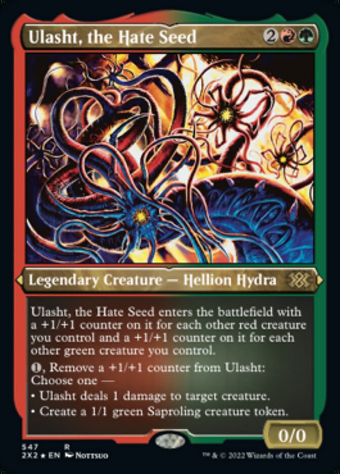 Ulasht, the Hate Seed (Foil Etched) [Double Masters 2022] | GnG Games