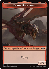 Karox Bladewing // Copy Double-Sided Token [Tarkir: Dragonstorm Commander Tokens] | GnG Games