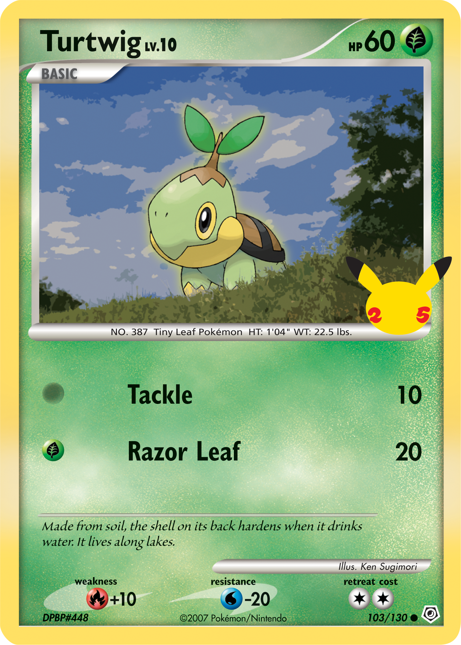 Turtwig (103/130) (Jumbo Card) [First Partner Pack] | GnG Games