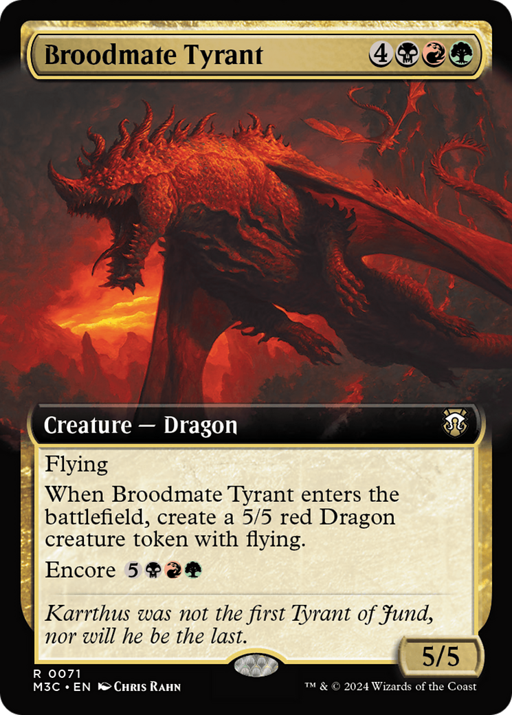 Broodmate Tyrant (Extended Art) [Modern Horizons 3 Commander] | GnG Games