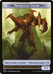 Phyrexian Mite Token (012) // Phyrexian Golem Double-Sided Token [Phyrexia: All Will Be One Tokens] | GnG Games