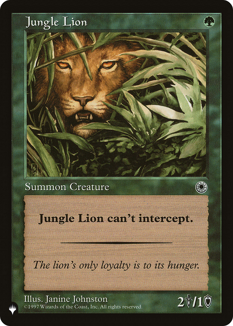 Jungle Lion [The List] | GnG Games