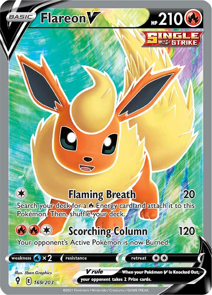 Flareon V (169/203) [Sword & Shield: Evolving Skies] | GnG Games