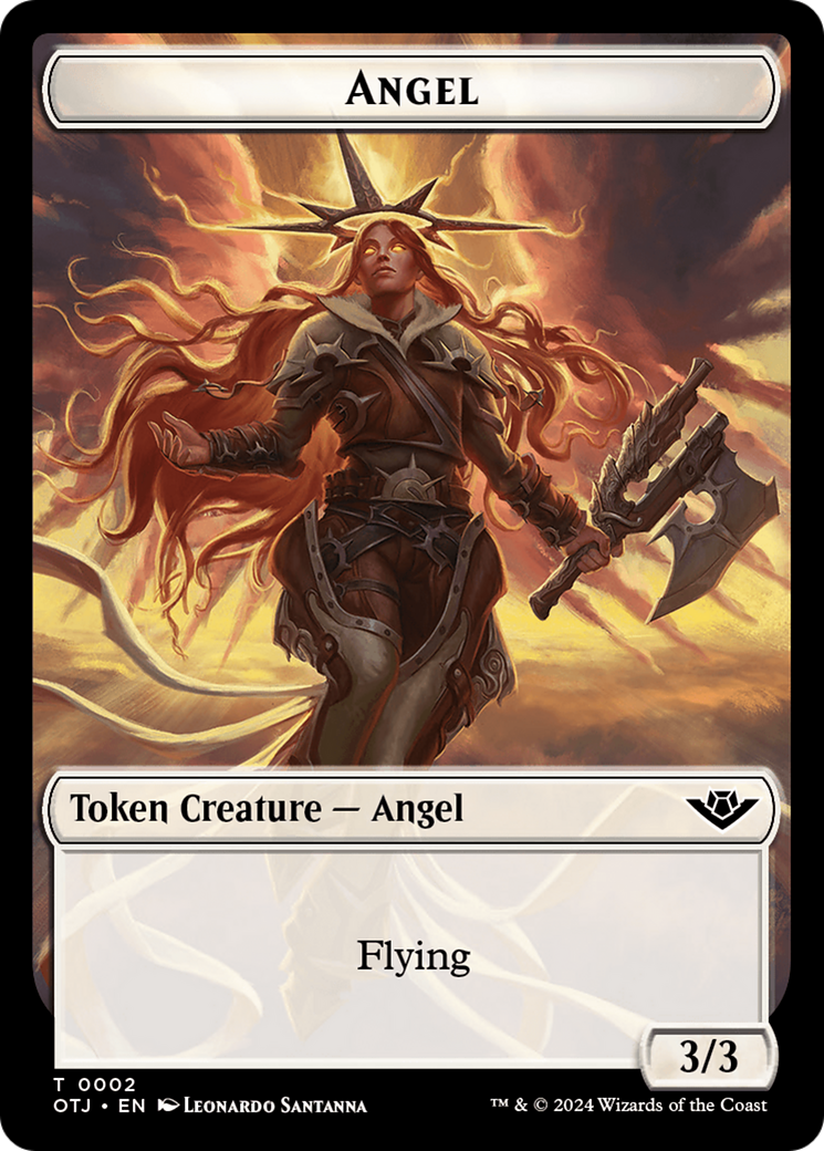 Angel // Plot Double-Sided Token [Outlaws of Thunder Junction Tokens] | GnG Games