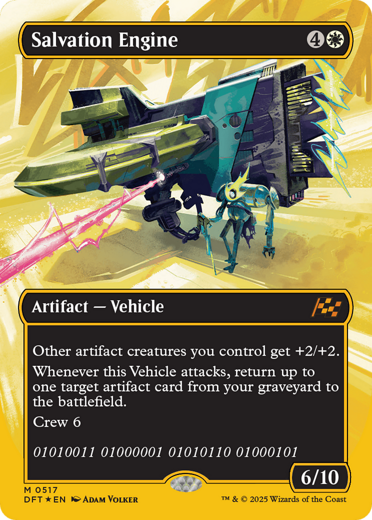 Salvation Engine (Borderless) (First-Place Foil) [Aetherdrift] | GnG Games