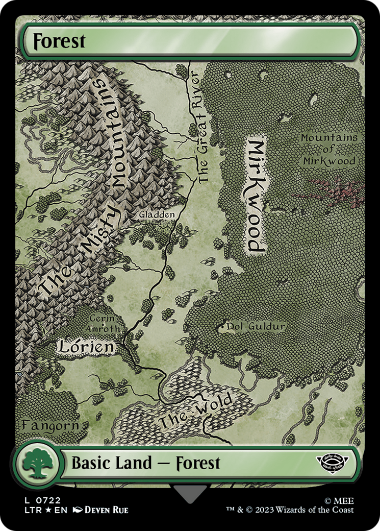 Forest (0722) (Surge Foil) [The Lord of the Rings: Tales of Middle-Earth] | GnG Games