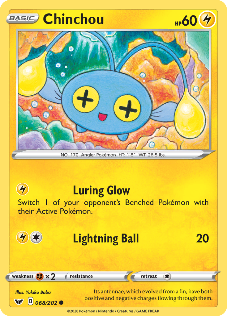 Chinchou (068/202) [Sword & Shield: Base Set] | GnG Games