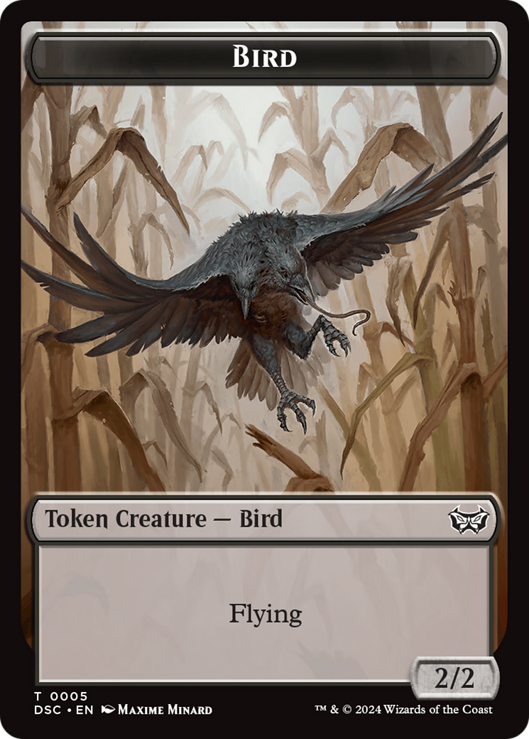 Demon // Bird Double-Sided Token [Duskmourn: House of Horror Commander Tokens] | GnG Games