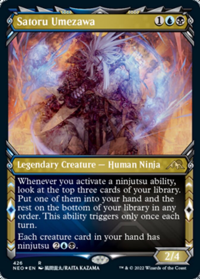 Satoru Umezawa (Showcase) (Foil Etched) [Kamigawa: Neon Dynasty] | GnG Games