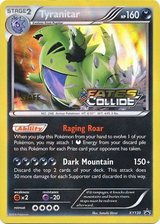 Tyranitar (XY130) (Staff) [XY: Black Star Promos] | GnG Games