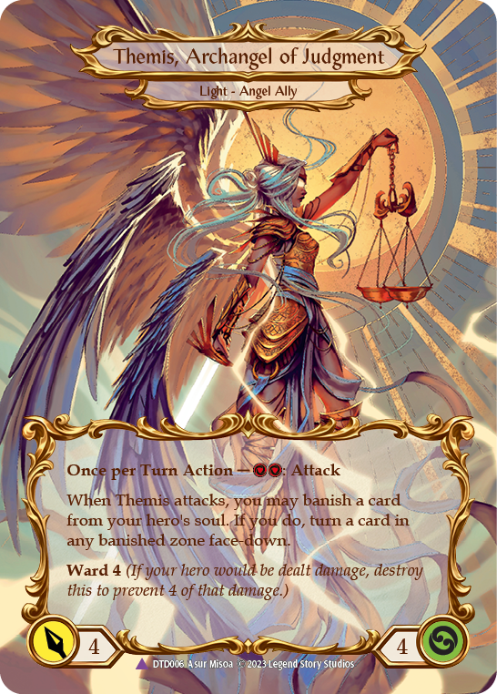 Figment of Judgment // Themis, Archangel of Judgment (Marvel) [DTD006] (Dusk Till Dawn)  Cold Foil | GnG Games