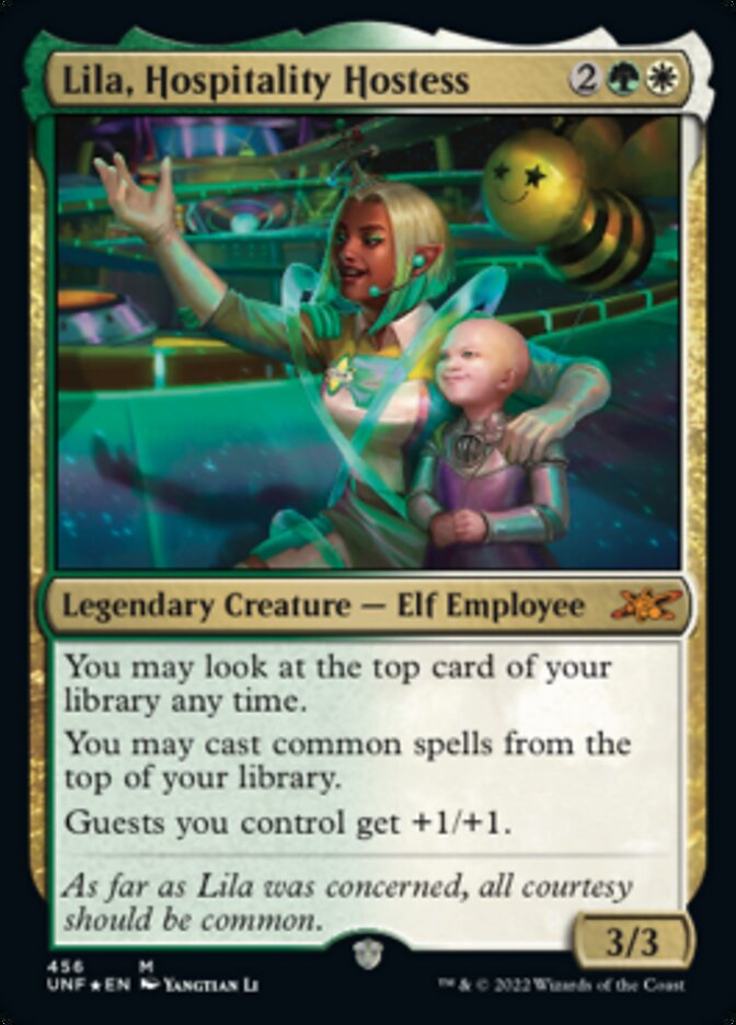 Lila, Hospitality Hostess (Galaxy Foil) [Unfinity] | GnG Games