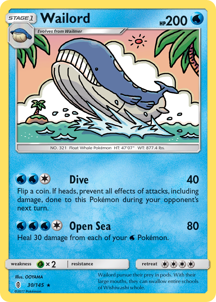 Wailord (30/145) [Sun & Moon: Guardians Rising] | GnG Games