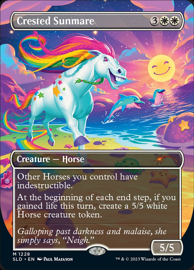 Crested Sunmare (Borderless) [Secret Lair Drop Series] | GnG Games