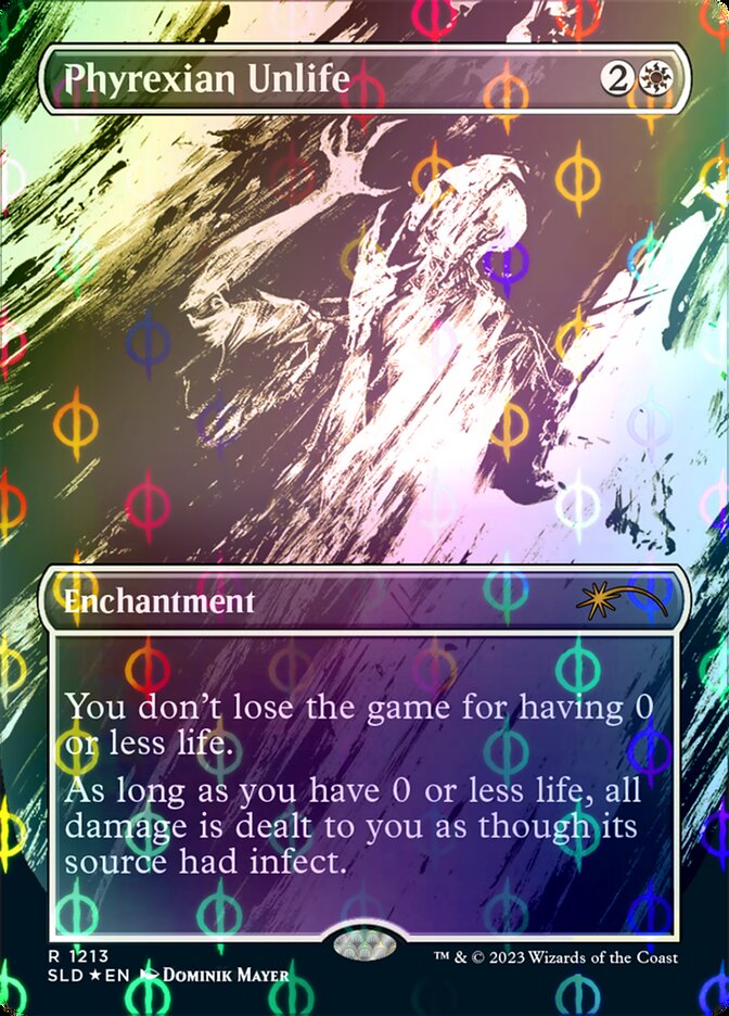 Phyrexian Unlife (Borderless Ichor Step-and-Compleat Foil) [Secret Lair Drop Series] | GnG Games