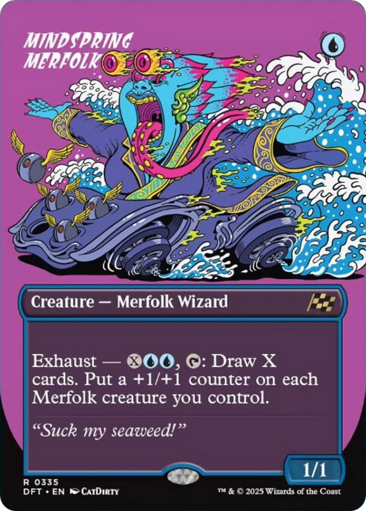 Mindspring Merfolk (Borderless) [Aetherdrift] | GnG Games