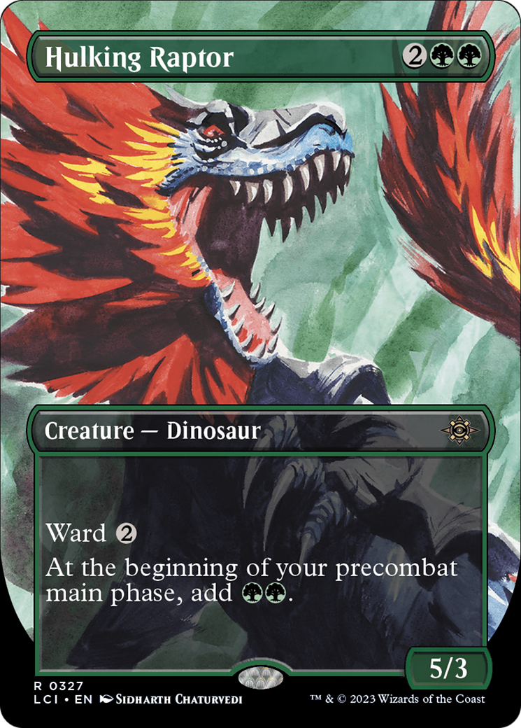 Hulking Raptor (Borderless) [The Lost Caverns of Ixalan] | GnG Games