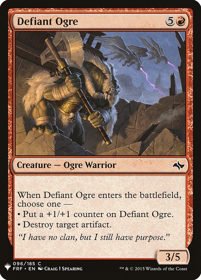 Defiant Ogre [Mystery Booster] | GnG Games