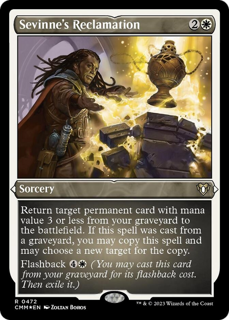 Sevinne's Reclamation (Foil Etched) [Commander Masters] | GnG Games