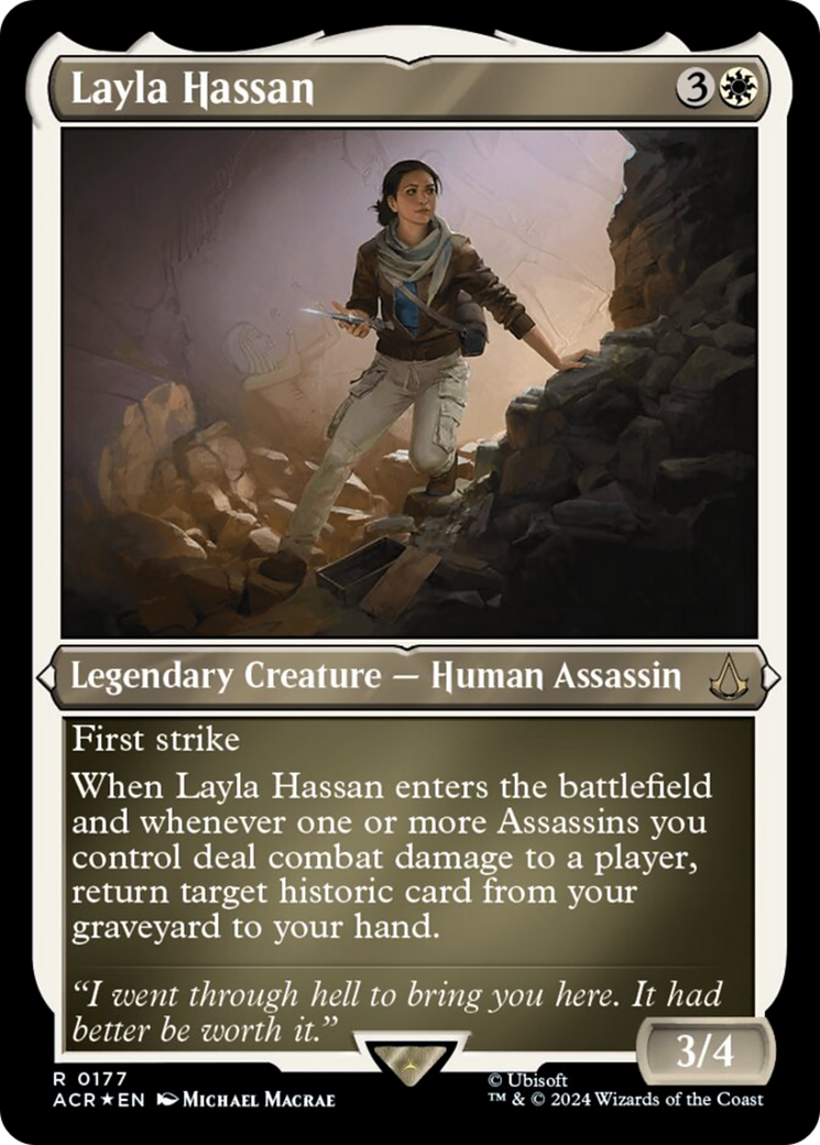 Layla Hassan (Foil Etched) [Assassin's Creed] | GnG Games