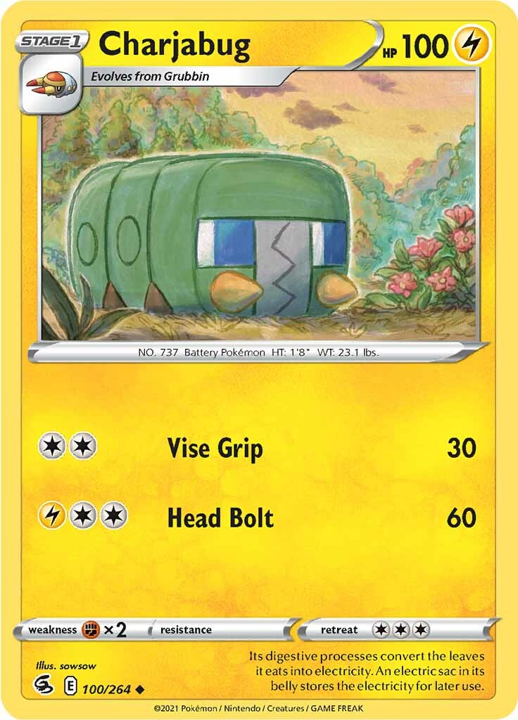 Charjabug (100/264) [Sword & Shield: Fusion Strike] | GnG Games