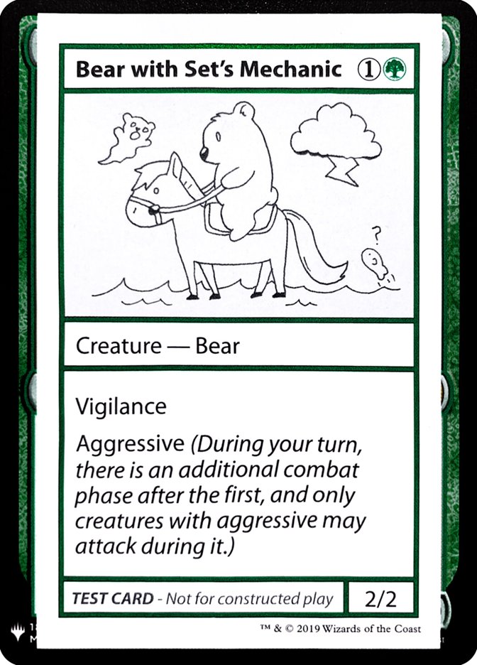 Bear with Set's Mechanic [Mystery Booster Playtest Cards] | GnG Games