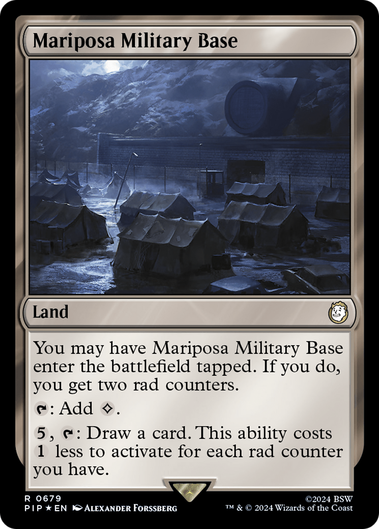 Mariposa Military Base (Surge Foil) [Fallout] | GnG Games