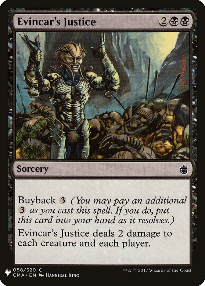 Evincar's Justice [Mystery Booster] | GnG Games