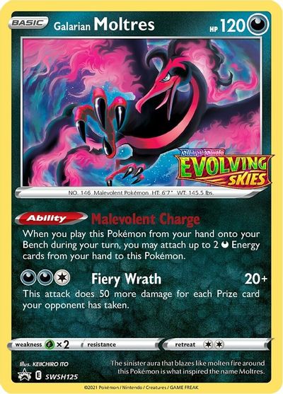 Galarian Moltres (SWSH125) (Prerelease Promo) [Sword & Shield: Black Star Promos] | GnG Games