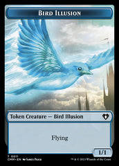 Treasure // Bird Illusion Double-Sided Token [Commander Masters Tokens] | GnG Games