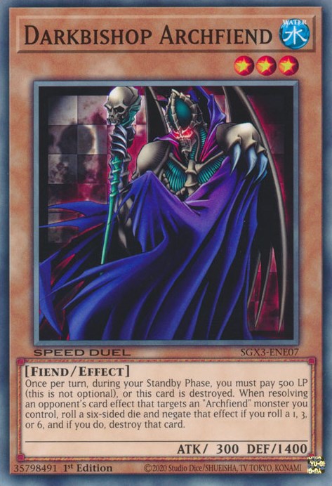 Darkbishop Archfiend [SGX3-ENE07] Common | GnG Games