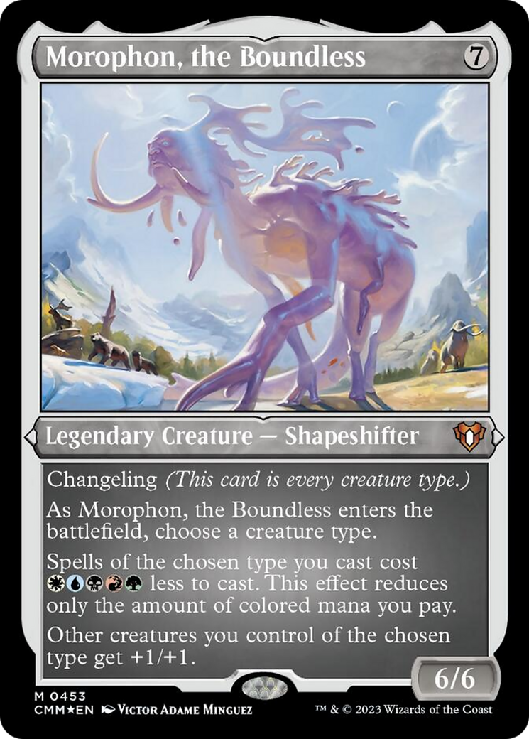 Morophon, the Boundless (Foil Etched) [Commander Masters] | GnG Games