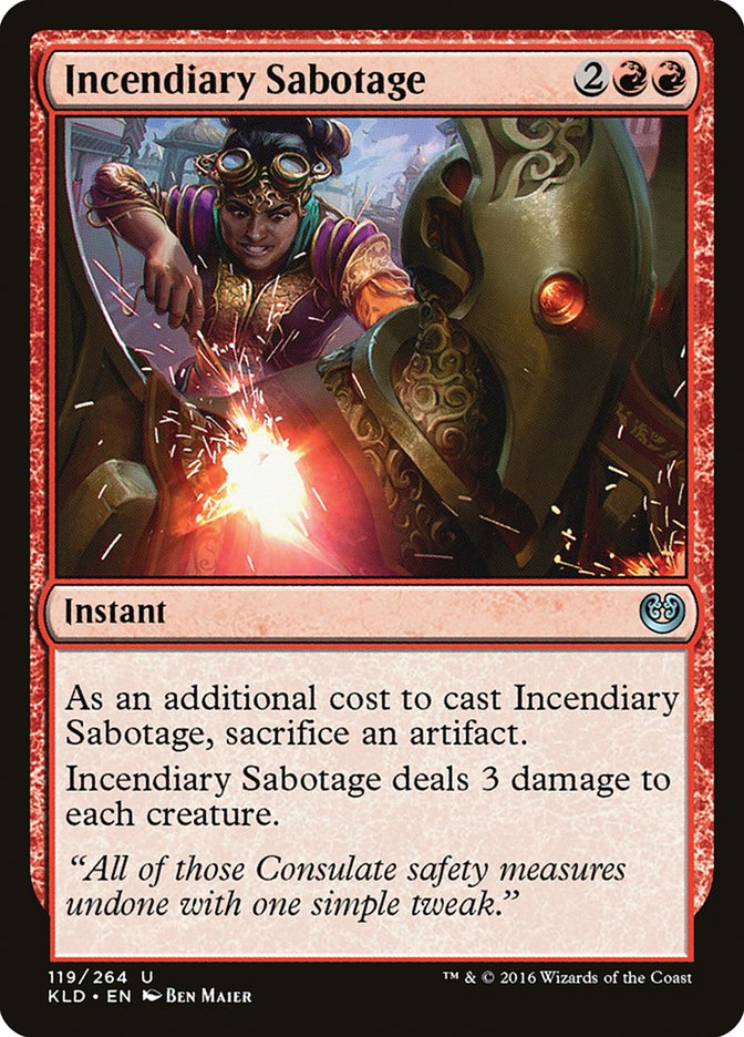 Incendiary Sabotage [Kaladesh] | GnG Games