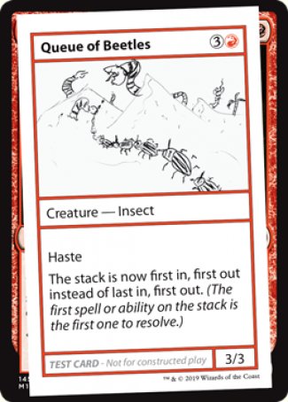 Queue of Beetles (2021 Edition) [Mystery Booster Playtest Cards] | GnG Games