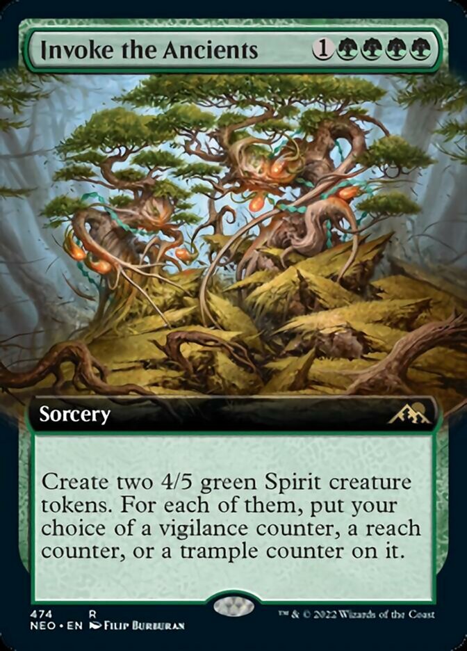 Invoke the Ancients (Extended Art) [Kamigawa: Neon Dynasty] | GnG Games