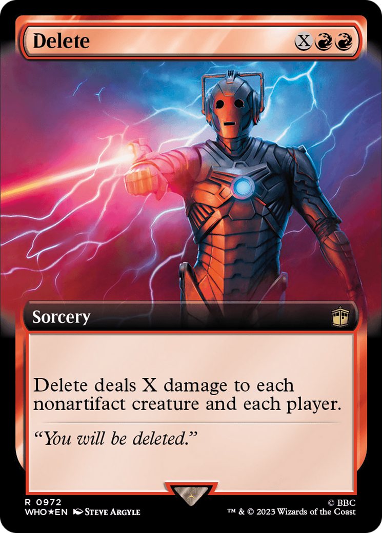 Delete (Extended Art) (Surge Foil) [Doctor Who] | GnG Games