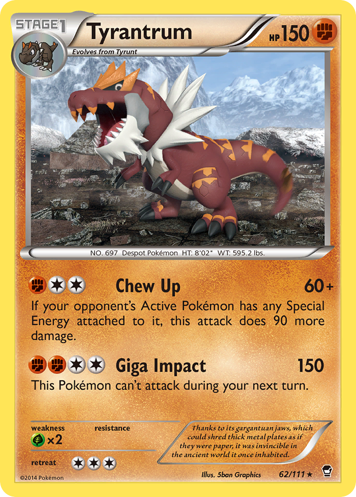 Tyrantrum (62/111) [XY: Furious Fists] | GnG Games