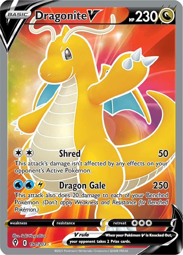 Dragonite V (191/203) [Sword & Shield: Evolving Skies] | GnG Games