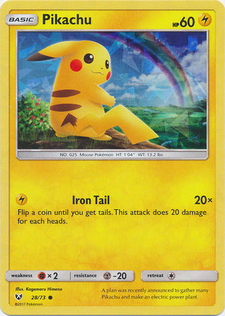 Pikachu (28/73) (Cracked Ice Holo) [Miscellaneous Cards] | GnG Games